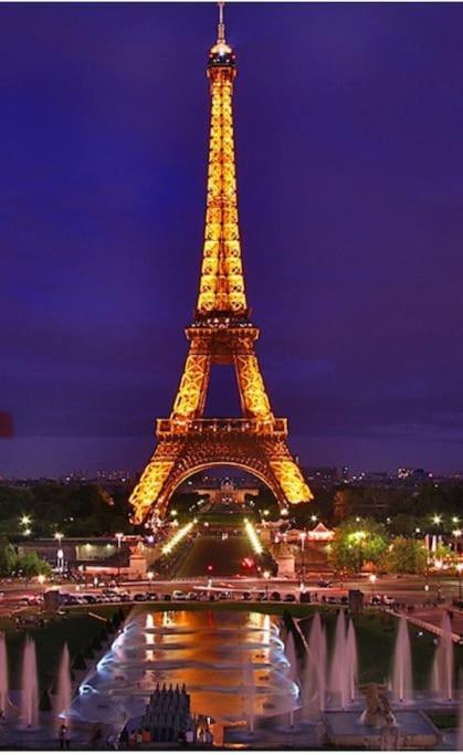 Ferienwohnung Tour Eiffel Terrasse Vue Seine Paris Exterior foto